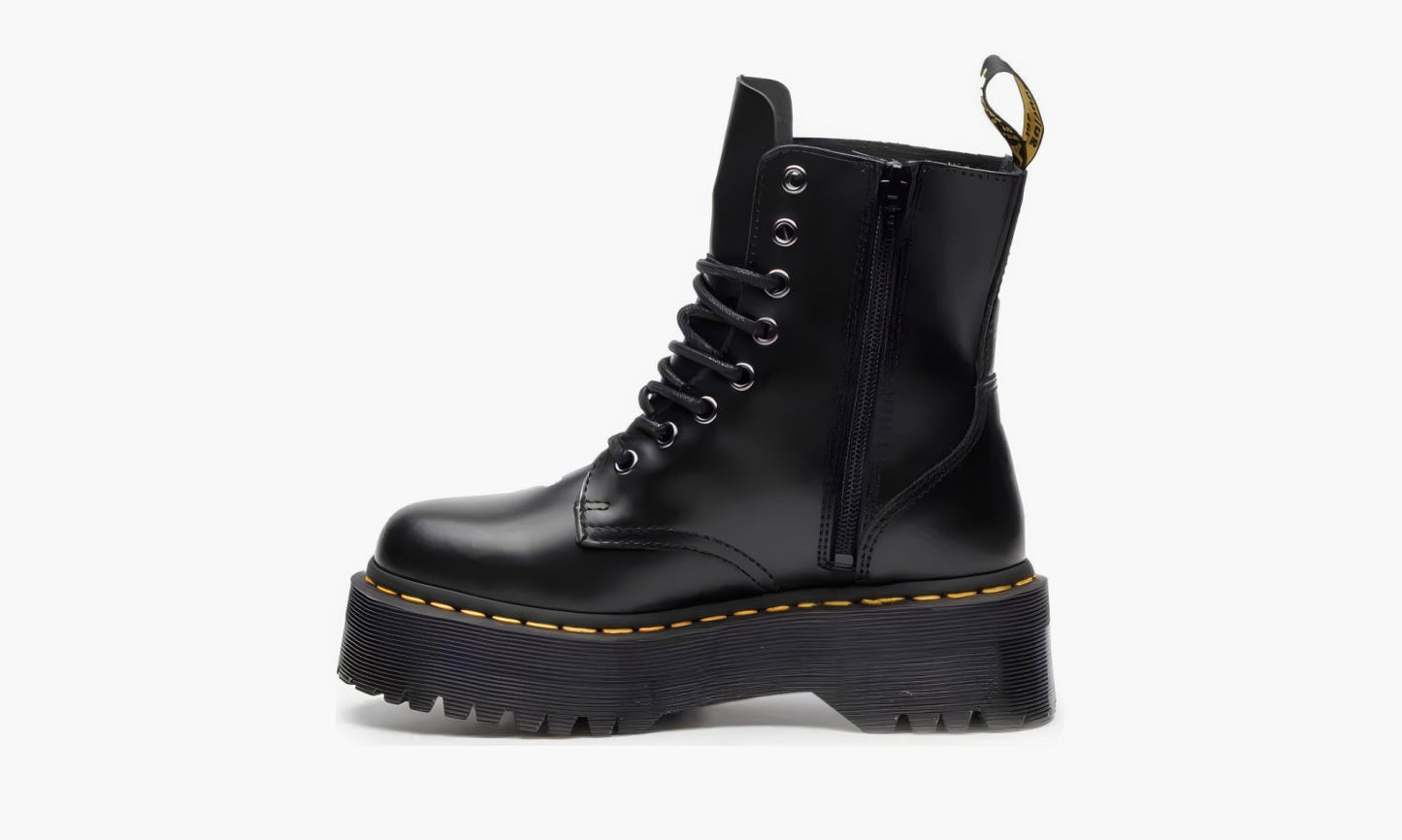 Dr. Martens Jadon Platform Boots "Black Smooth Leather" - 15265001 | Grailshop