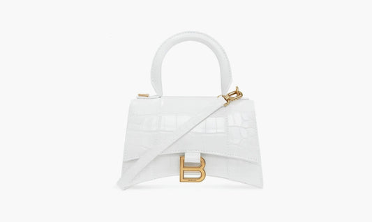 Balenciaga Hourglass Handdbag Embossed "White" - 5928331LRGM9016 | Grailshop