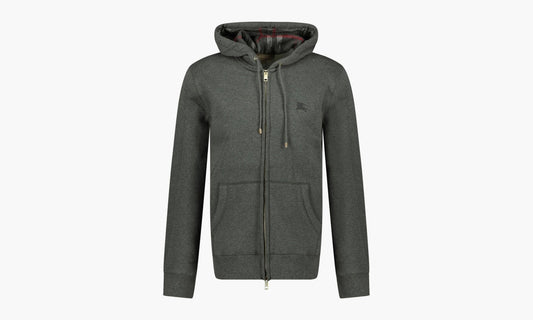 Burberry Clarendon Check Hood Zip Up Hoodie «Grey» - 40155591 | Grailshop