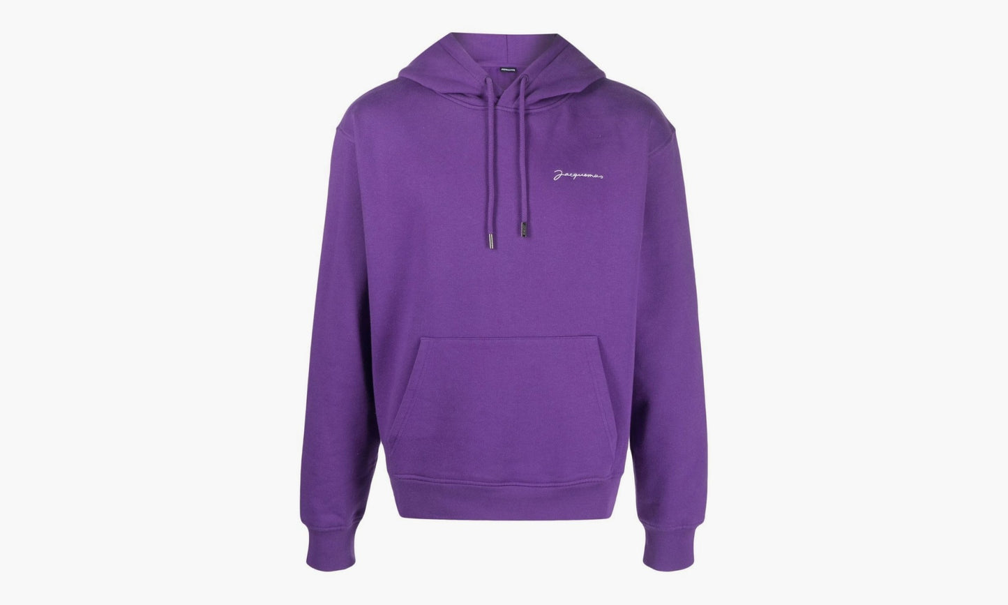 Jacquemus Le Sweatshirt Brode Embroidered Logo Hoodie «Purple» - 22H226JS3102120680 | Grailshop
