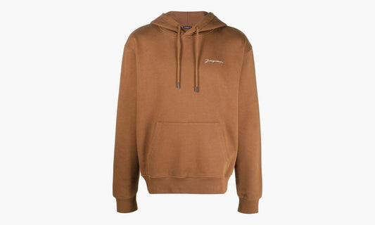 Jacquemus Le Sweatshirt Brode Embroidered Logo Hoodie «Brown» - 226JS310-2120-850 | Grailshop