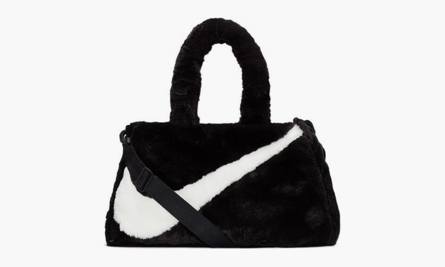 Nike Faux Fur Tote Bag «Black»
