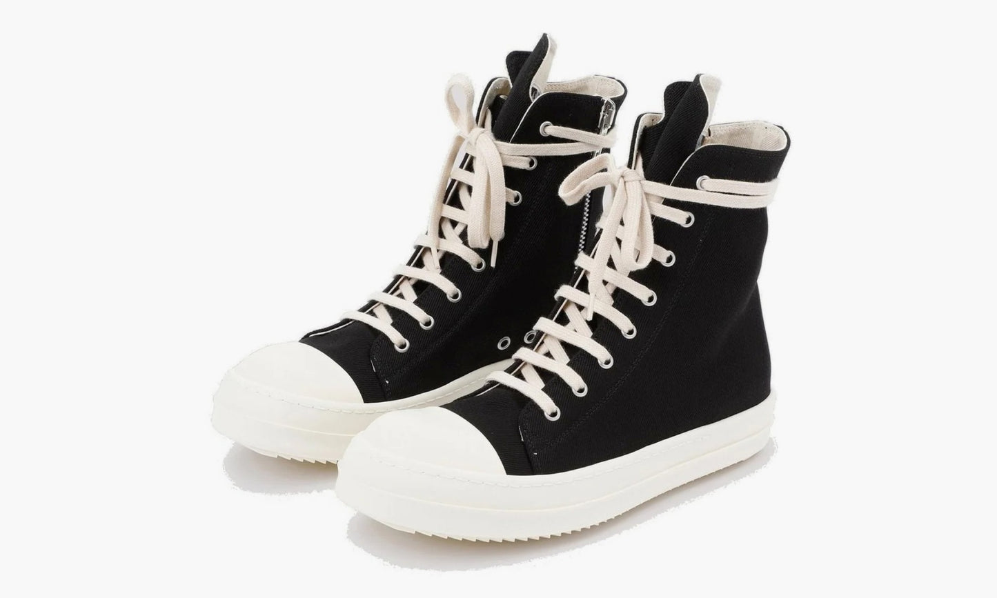 Rick Owens DRKSHDW High-Top Zipped Sneakers “Black” - DU20F1800TWP-91 | Grailshop