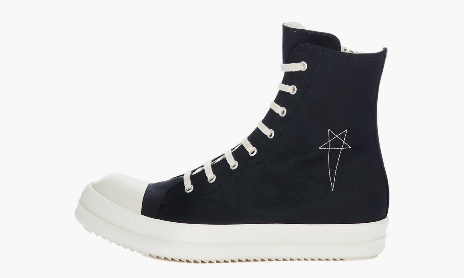 Rick Owens DRKSHDW Fogachine Hi Pentagram Embroidery “Black” - DU01C6800MUEM4-9811 | Grailshop