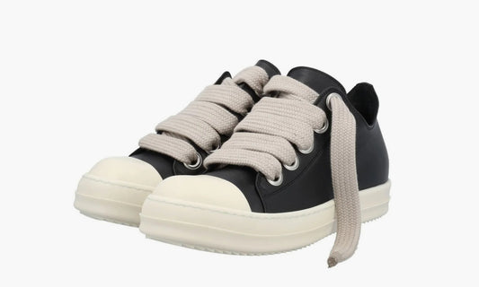 Rick Owens Lace-Up Low Top Sneakers “Black” - RU01B1891LPOW1-9111 | Grailshop