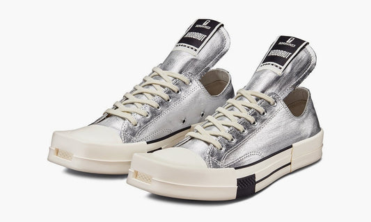 Rick Owens x Converse DRKSHDW TURBODRK Chuck Taylor All-Star 70 Ox “Silver White” - A01292C | Grailshop