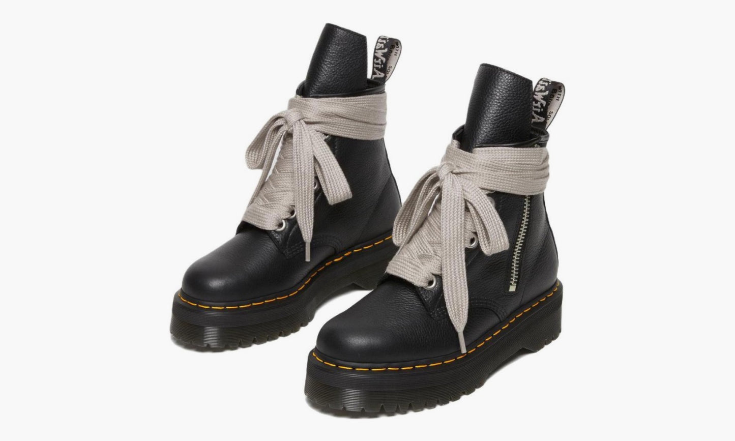 Rick Owens x Dr. Martens 1460 Leather Platform Boots “Black” - 27978001 | Grailshop