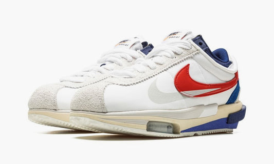 Nike Zoom Cortez SP "Sacai White University Red Blue" - DQ0581 100 | Grailshop