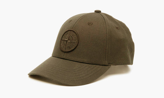 Stone Island Junior Embroidered Logo Cap “Olive” - 101691265000A0054 | Grailshop
