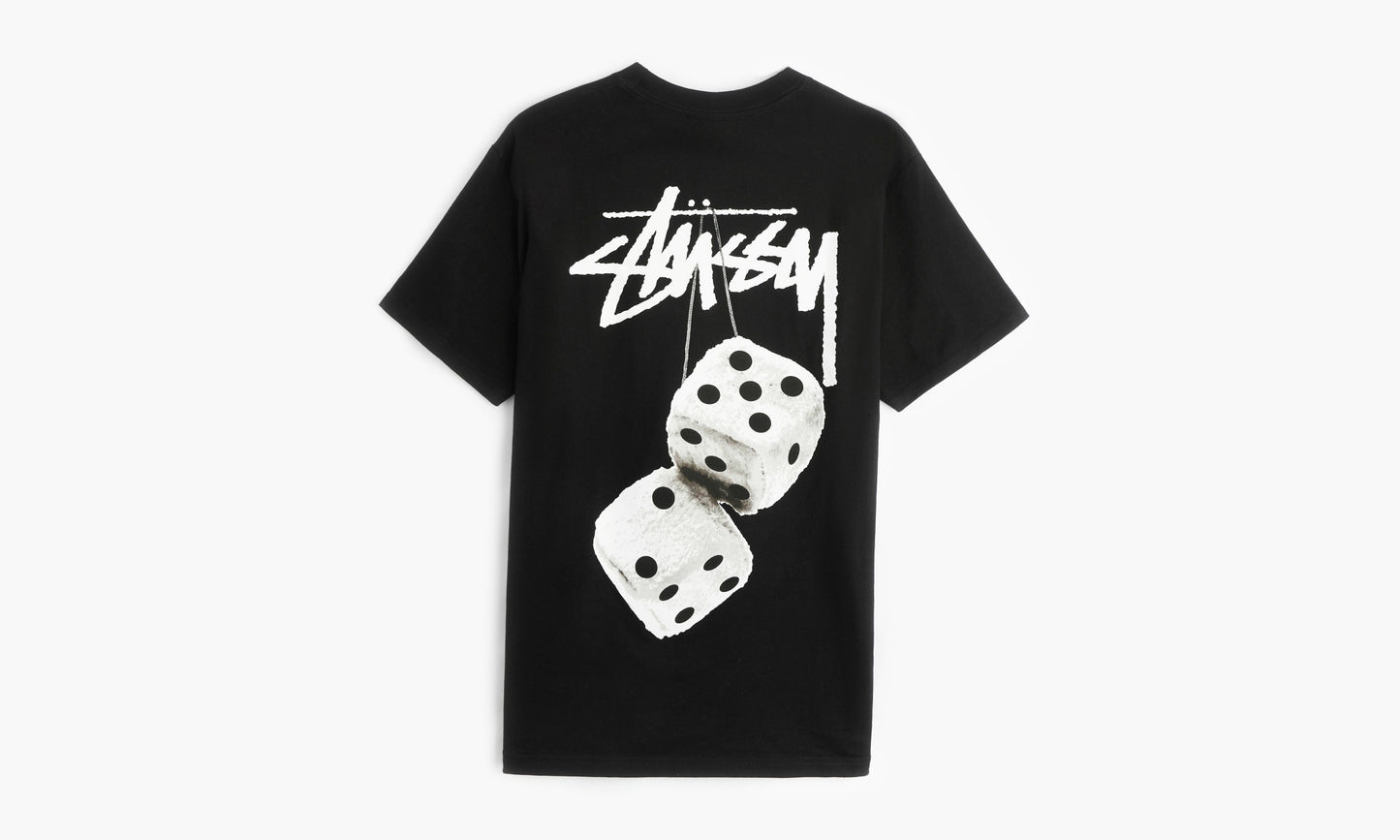 Stussy Fuzzy Dice Tee “Black” - 1904765-BLK | Grailshop