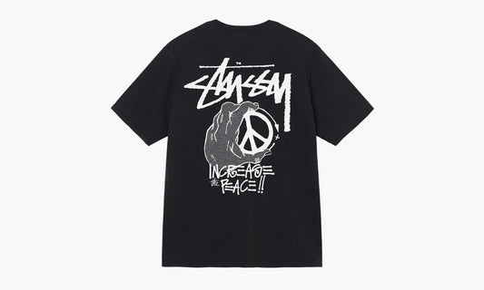 Stussy Peace Hand Pigment Dyed T-Shirt “Black” - 1904861 | Grailshop