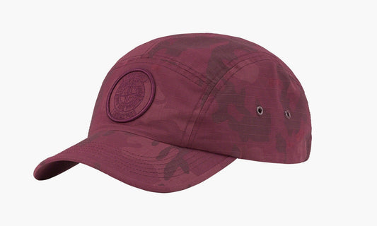 Stone Island x Supreme Reactive Ice Camo Ripstop Camp Cap «Red» - SUP-SS22-775 | Grailshop