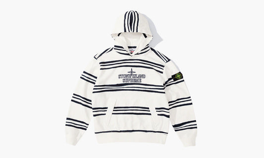 Stone Island x Supreme Warp Stripe Hooded Sweatshirt «White» - SUP-FW20-297 | Grailshop