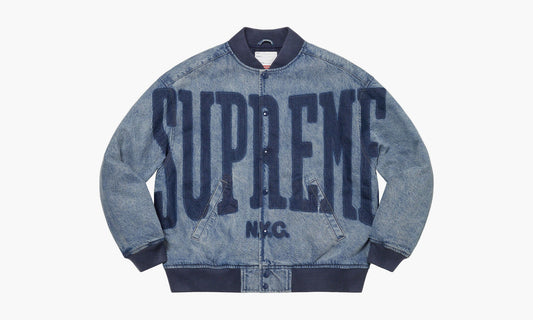 Supreme Washed Knockout Denim Varsity Jacket «Washed Blue» - SUP-SS23-171 | Grailshop
