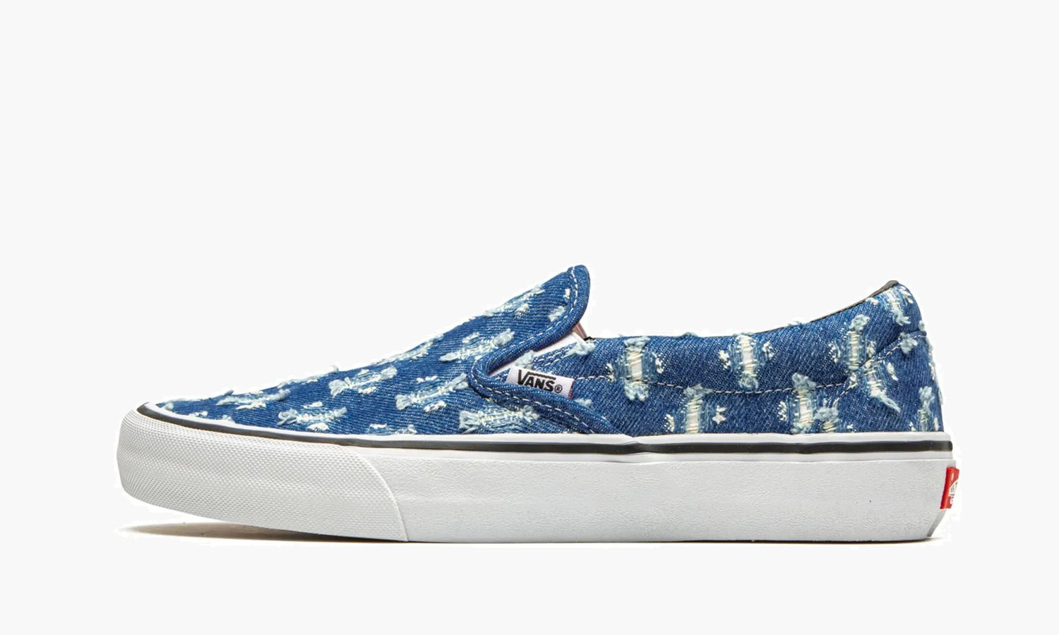 Vans Slip-on Pro "Supreme - Blue Hole Punch Denim" - VN0A38DD2DD | Grailshop