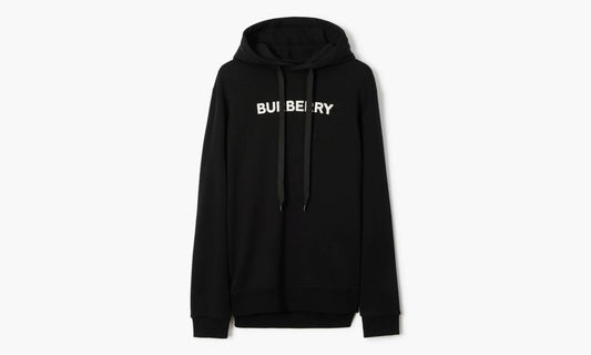 Burberry Logo Print Cotton Hoodie "Black" - 80553181 | Grailshop