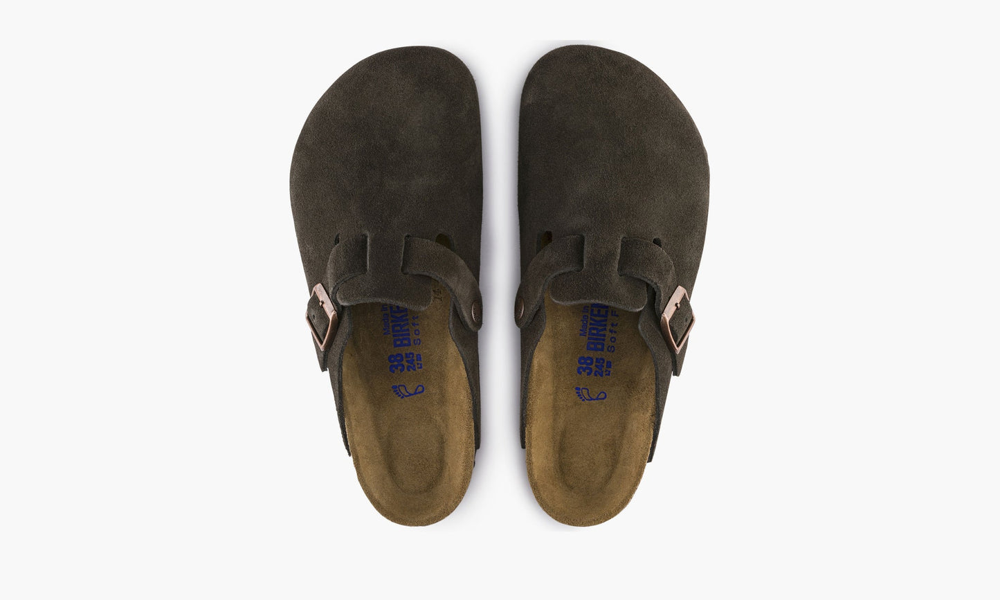 Birkenstock Boston Soft Footbed Suede "Mocha" - 0660463 | Grailshop