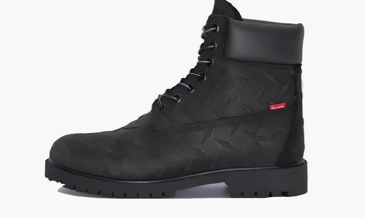 Timberland 6″ Premium Waterproof Boot Supreme Diamond Plate Black - A6DE1-001 | Grailshop