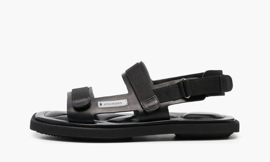 Premiata Black Leather Strap Sandals - M6433F00 | Grailshop