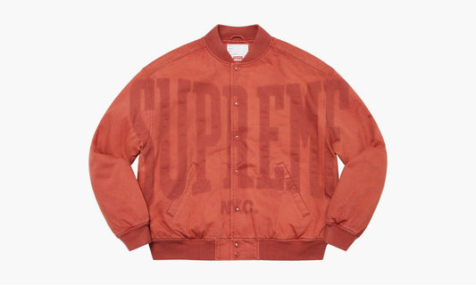 Supreme Washed Knockout Denim Varsity Jacket "Rust" - SUP-SS23-171 R | Grailshop