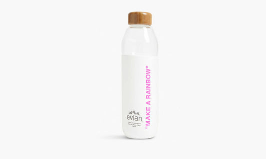 Virgil Abloh X Soma Make A Rainbow Refillable Glass Water Bottle "White / Pink" - EVIANXVA-PINK | Grailshop