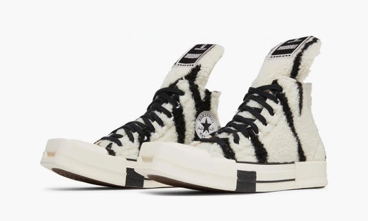 Rick Owens X Converse Chuck Taylor Drkshdw "Sherpa Zebra Print" - A03943C | Grailshop