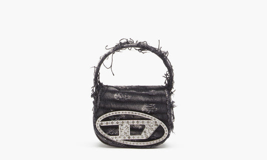 Diesel 1DR Iconic Mini Bag Iconic Canvas and Crystals «Black» - X08709P4993 | Grailshop