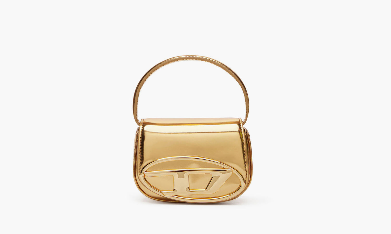 Diesel 1DR Iconic Mini Bag Mirrored Leather «Gold» - X08957PS202 | Grailshop