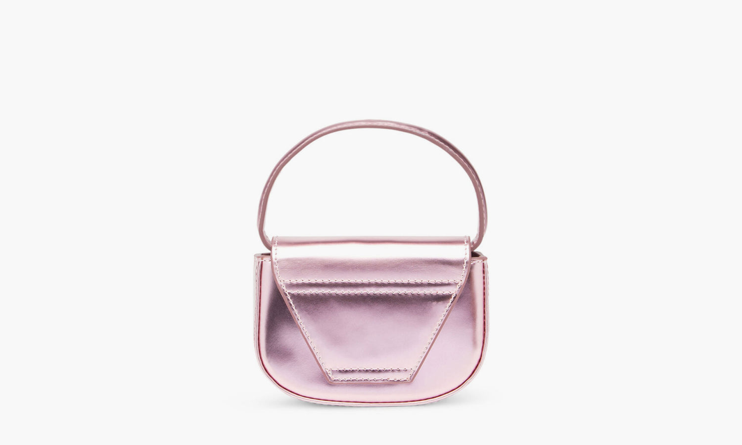 Diesel 1DR Iconic Mini Bag Mirrored Leather «Pink» - X08957PS202 | Grailshop