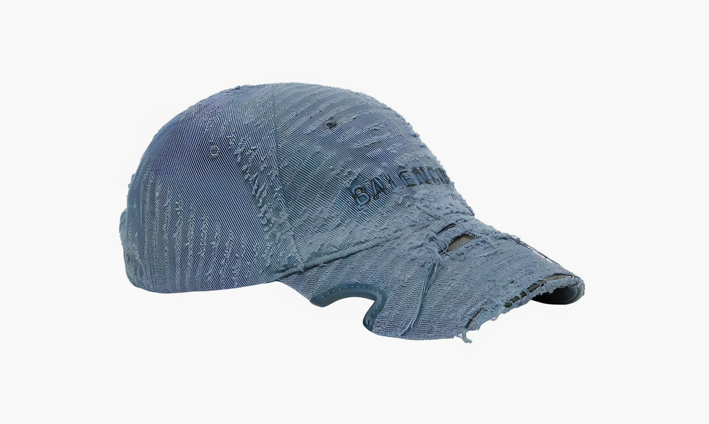 Balenciaga Laser Destroyed Cap "Faded Blue" - 719281410B24090 | Grailshop