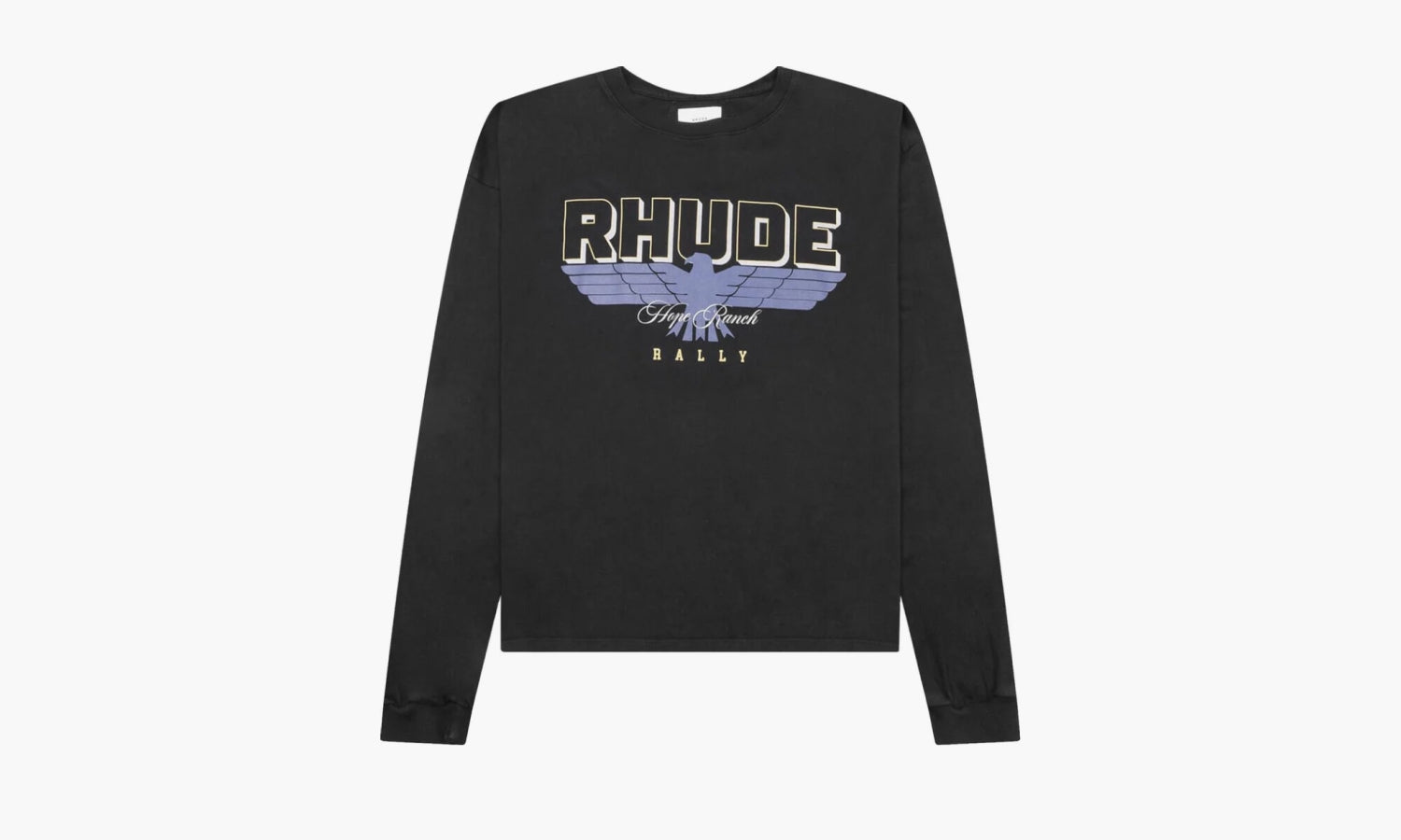 RHUDE Hope Ranch Long-sleeve Tee "Vintage Black" - FW23TT09012610 | Grailshop