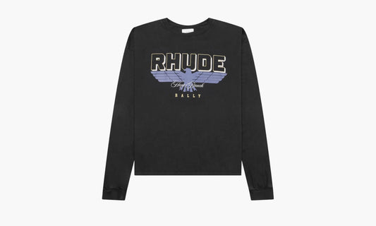 RHUDE Hope Ranch Long-sleeve Tee "Vintage Black" - FW23TT09012610 | Grailshop