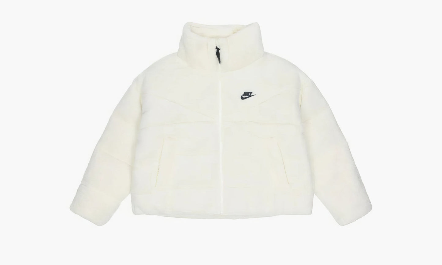 Nike Short Faux Fur Jacket "White" - DD4655 715 | Grailshop