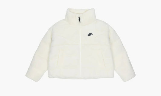 Nike Short Faux Fur Jacket "White" - DD4655 715 | Grailshop