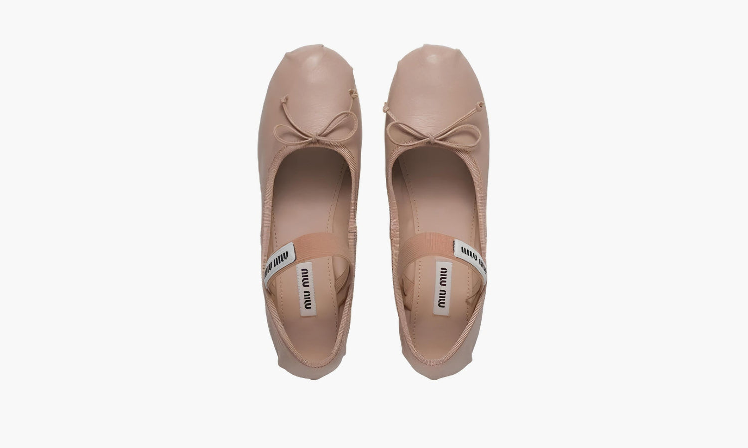 Miu Miu Satin Ballerinas "Light Brown" - 5F794D_XUU_F0NZ2_F_A005 | Grailshop