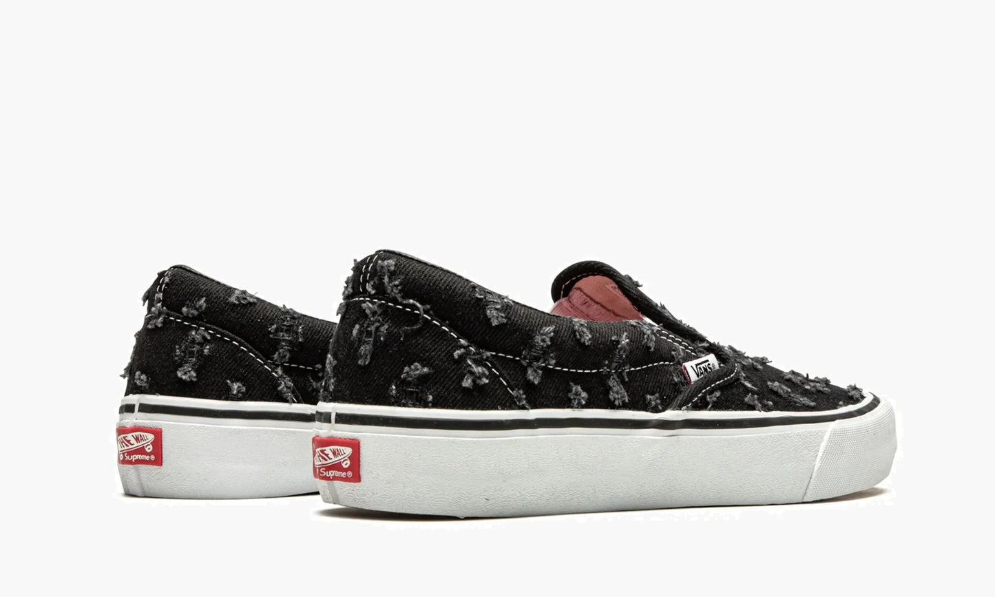 Vans Slip-on Pro "Supreme - Black Hole Punch Denim" - VN0A38DD2DC | Grailshop