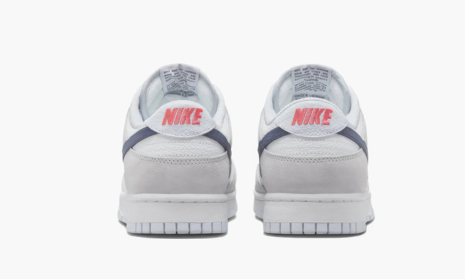 Nike Dunk Low "White Grey Navy Aqua Mini Swoosh" - FJ4227-001 | Grailshop