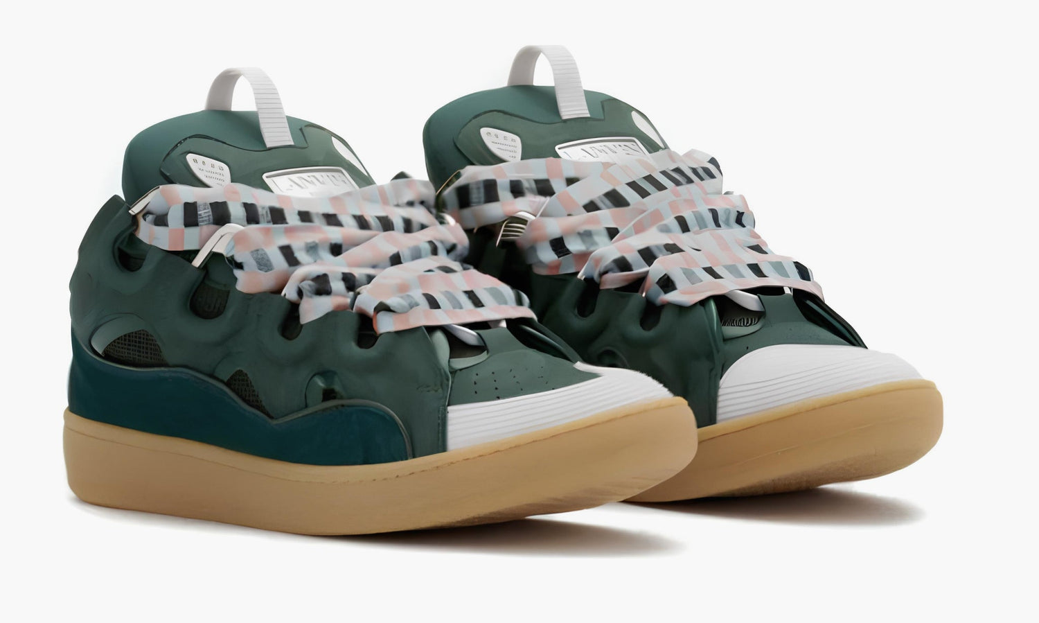 Lanvin Leather Curb Sneakers Green - FM-SKRK11-DRAG-A21464 | Grailshop