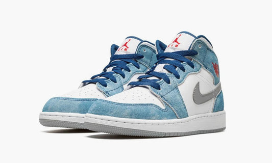 Nike Air Jordan 1 Mid GS «French Blue Fire Red» - DR6235 401 | Grailshop