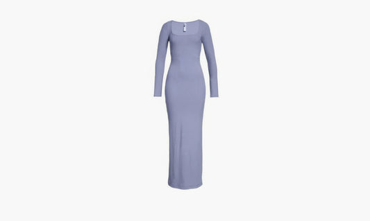 SKIMS Soft Lounge Long Sleeve Dress "Blue" - AP-DRS-1701-SLT | Grailshop