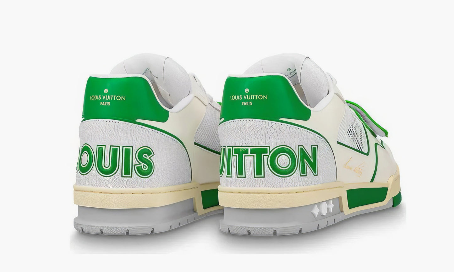 Louis Vuitton Trainer "Green Mesh" - 1A98UX | Grailshop