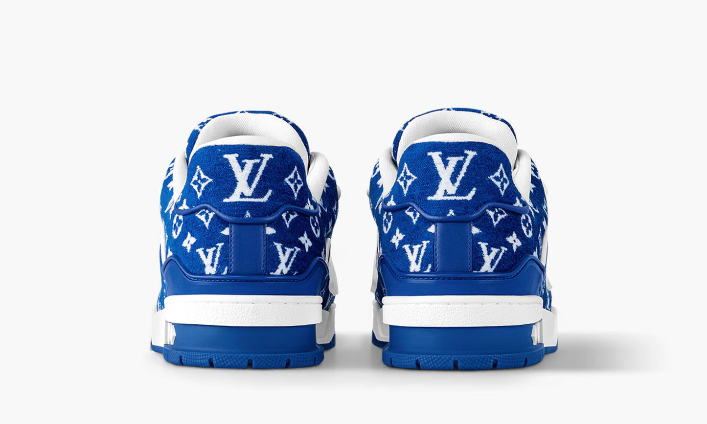 Louis Vuitton Trainer "Blue Monogram Textile" - 1ABFRQ | Grailshop