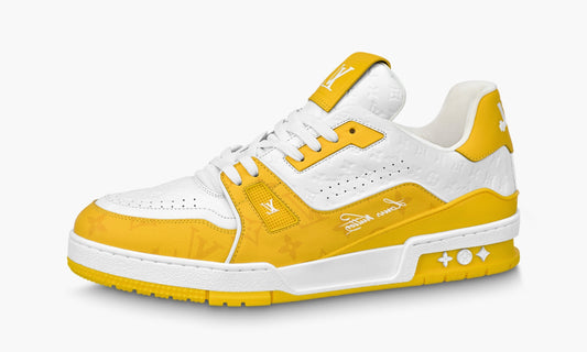 Louis Vuitton Lv Trainer "White Yellow Monogram" - 1AANGJ | Grailshop