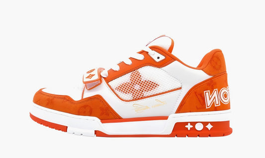 Louis Vuitton Trainer Line Sneaker "White Orange" - 1A9ZBI | Grailshop