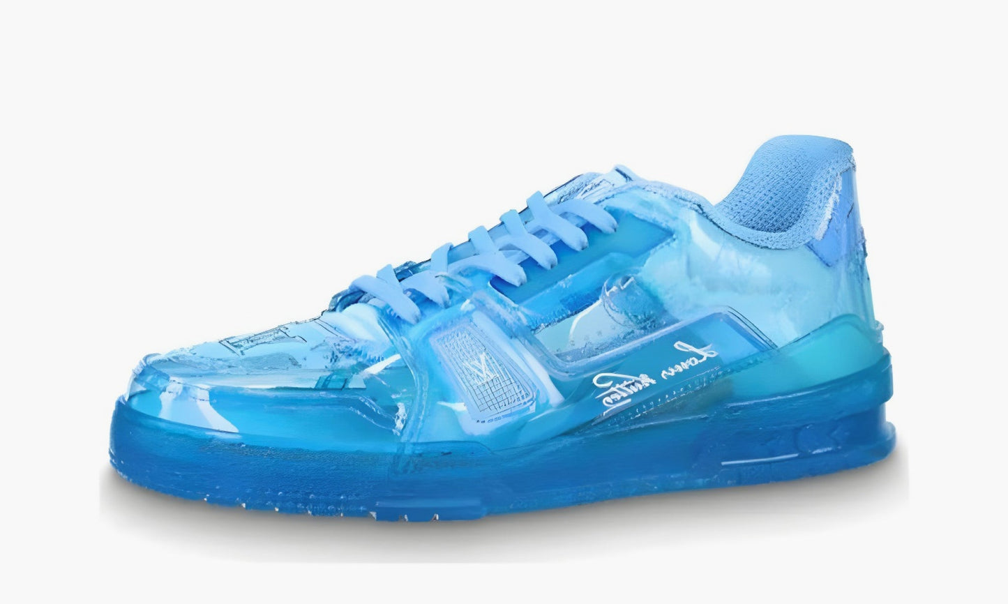 Louis Vuitton Trainer Sneaker Pvc "Blue" - 1A8KK4 | Grailshop