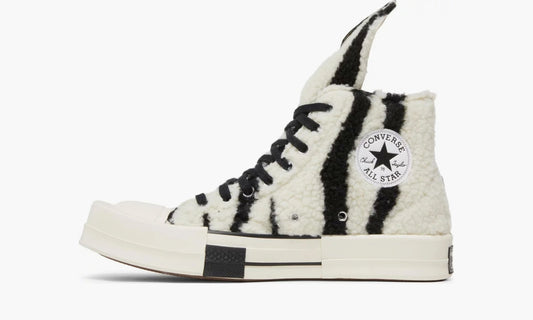 Rick Owens X Converse Chuck Taylor Drkshdw "Sherpa Zebra Print" - A03943C | Grailshop