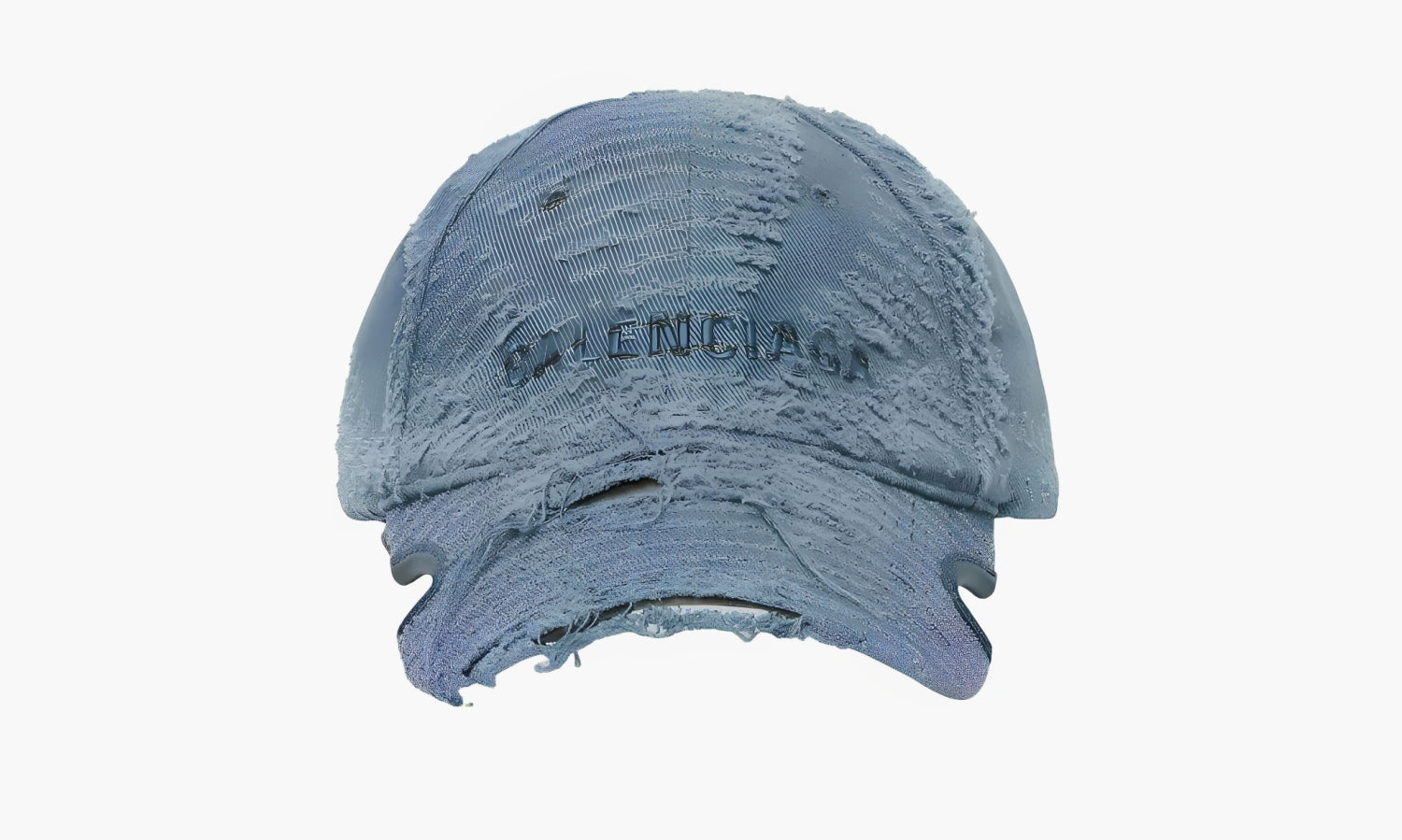 Balenciaga Laser Destroyed Cap "Faded Blue" - 719281410B24090 | Grailshop