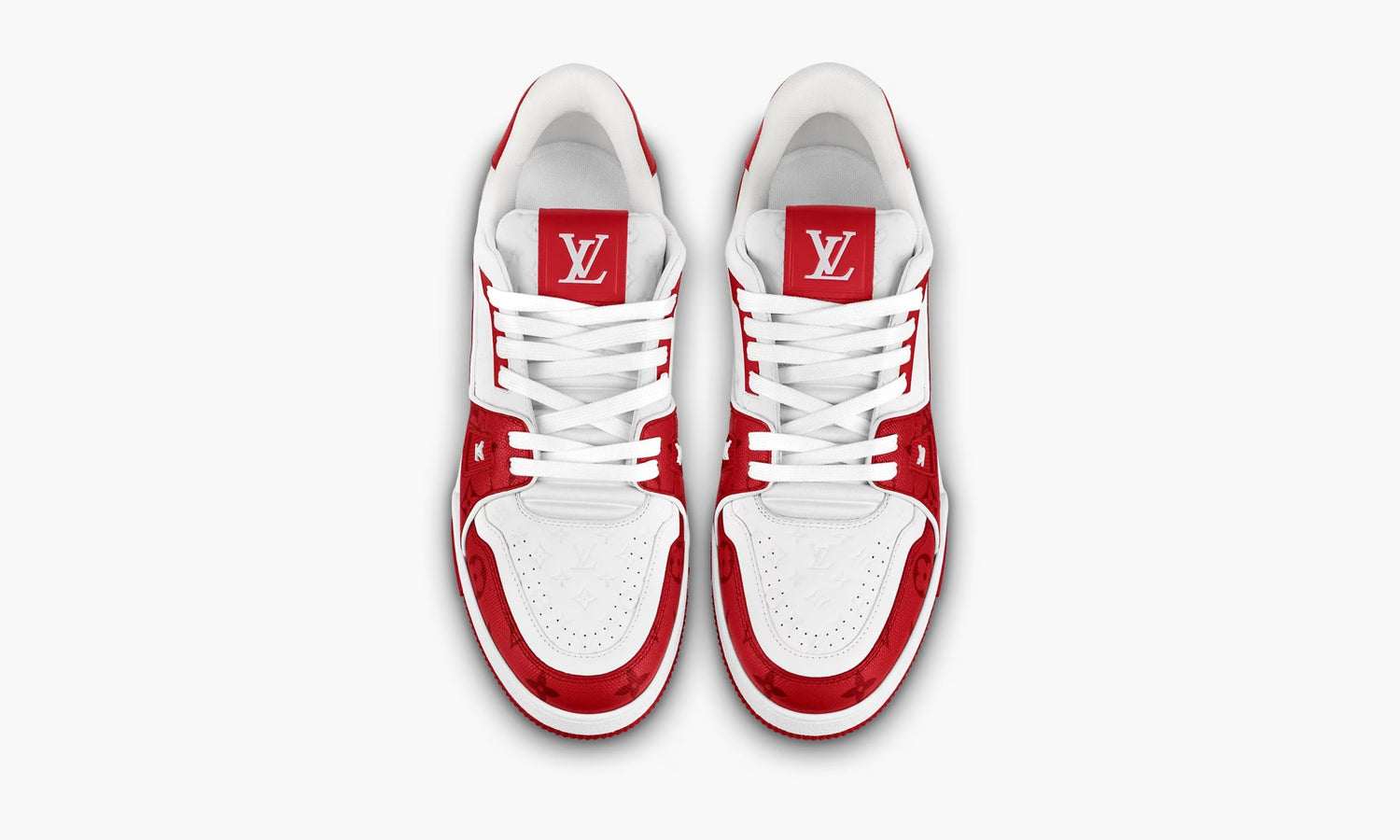 Louis Vuitton Trainer "Signature Red White" - 1AANFJ | Grailshop