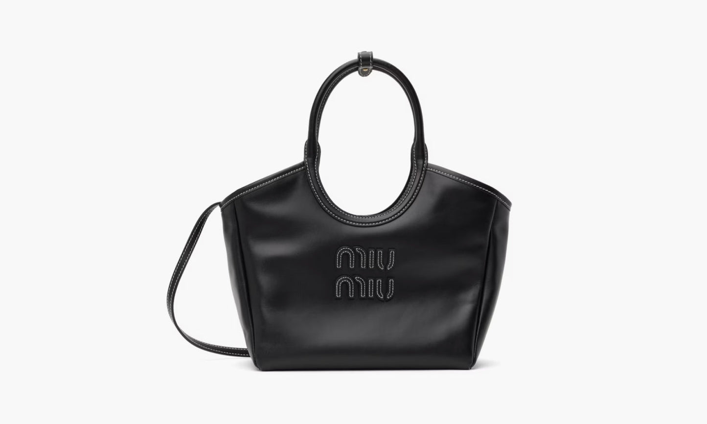 Miu Miu Ivy Leather Mini Bag "Black" - 5BA284-2DDJ-F0002-V-OOO | Grailshop