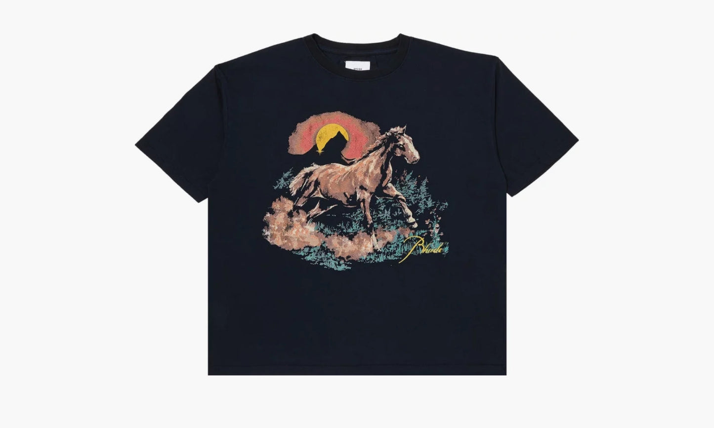 RHUDE Santo Tee "Vintage Black" - PS24TT14012610 | Grailshop